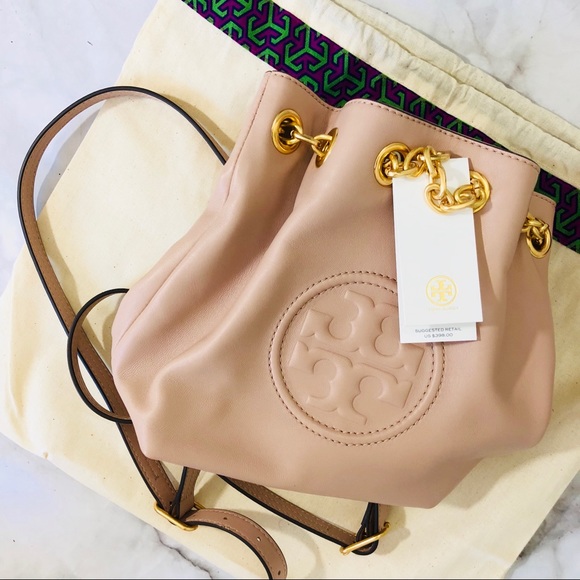 Tory Burch Fleming mink pink mini backpack - Picture 3 of 6